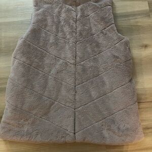 Maurices Taupe Faux Fur Vest